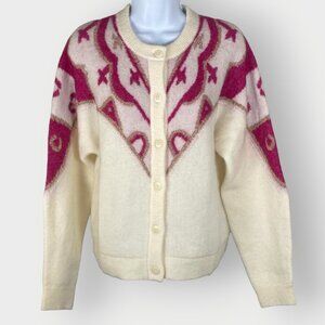 New | La Maille Sezane Margaux Cardigan | M | Wool Mohair Blend | Quiet Luxury